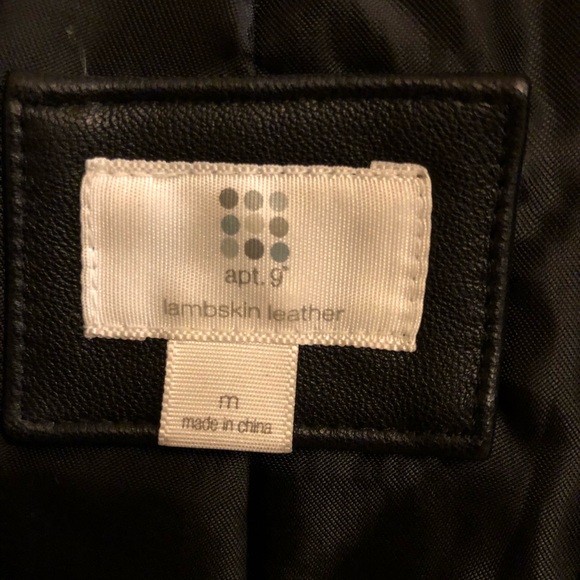 Apt. 9 Black leather coat/blazer - Picture 3 of 6